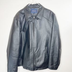 Croft & Barrow Men's Vintage 100% Leather Jacket L